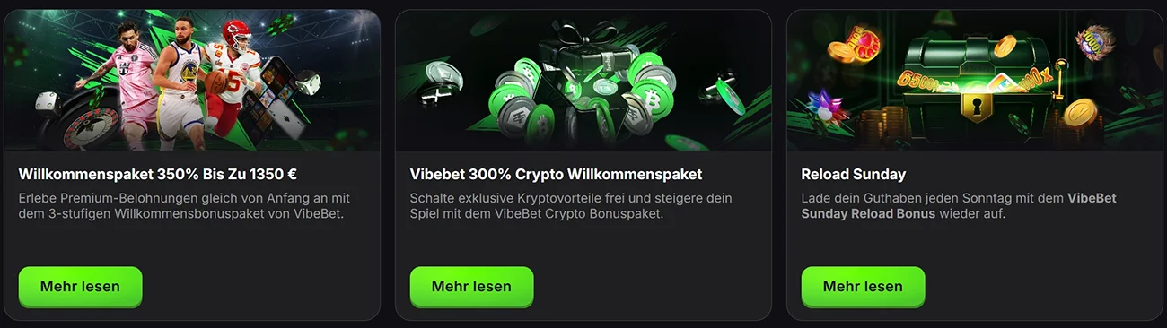 VibeBet Casino DE Promotionen
