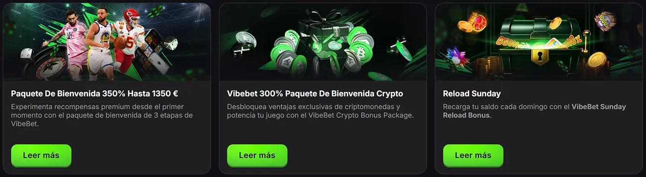 Promociones de VibeBet Casino ES