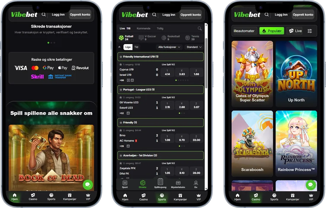 VibeBet Casino NO Mobilspill