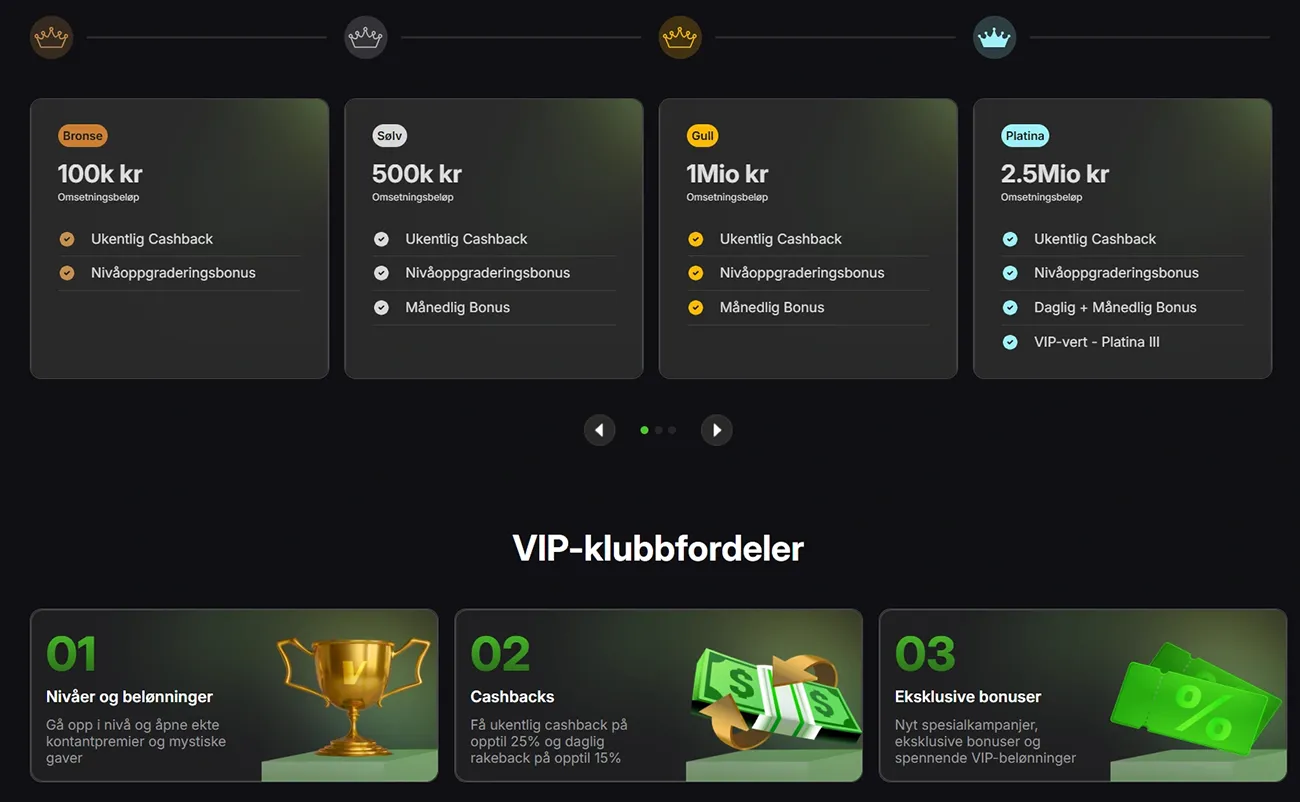 VibeBet Casino NO VIP Program