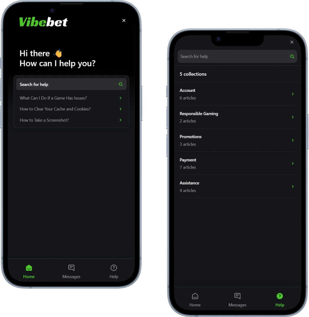 VibeBet Casino UK Customer Support